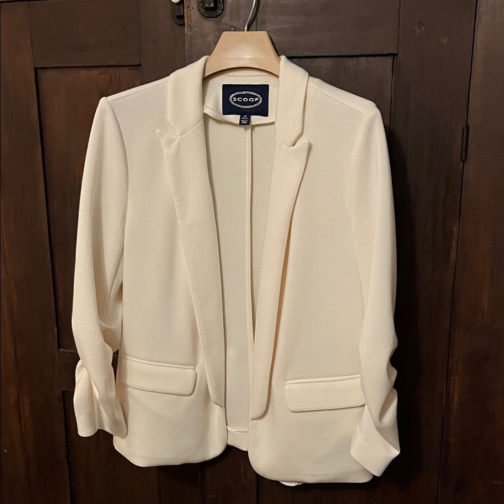 Two Women's blazers: Cream and Red